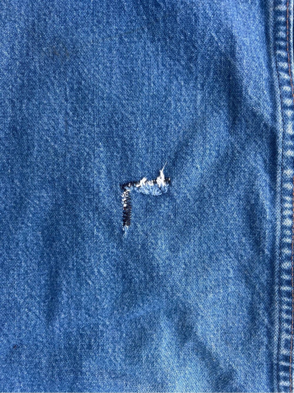Vintage 90s Wrangler 31MWZ Made in USA Distressed Denim Jeans 36x30.5 High Rise - Picture 7 of 11